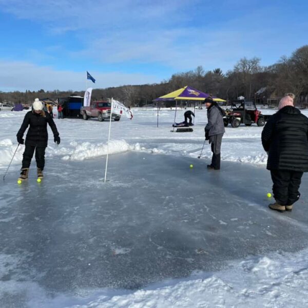 Golfing on ice